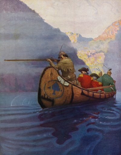 モヒカンの最後のイラスト 作： Newell Convers Wyeth
